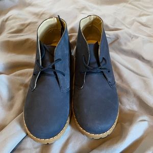 Navy blue casual boots